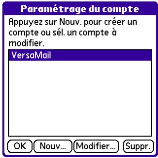 PALM VERSAMAIL - Pour créer un compte de messagerie réseau : - 2