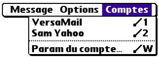 PALM VERSAMAIL - Pour créer un compte de messagerie réseau : - 1