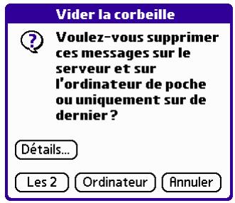 PALM VERSAMAIL - Pour vider la corbeille : - 1