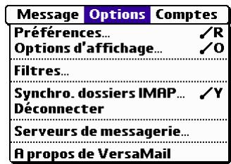 PALM VERSAMAIL - Pour synchroniser plusieurs paires de dossiers IMAP : - 1