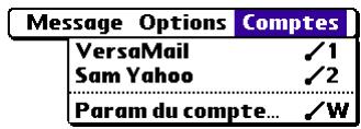 PALM VERSAMAIL - Pour supprimer un compte : - 1