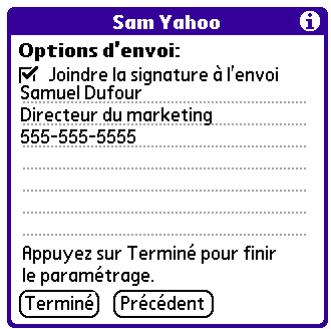 PALM VERSAMAIL - Pour ajouter une signature personnelle : - 1