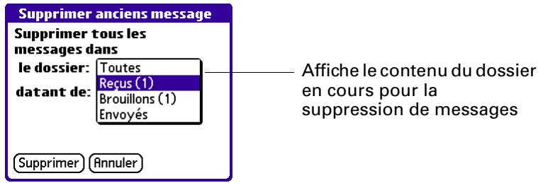 PALM VERSAMAIL - Pour supprimer un ou plusieurs messages : - 3
