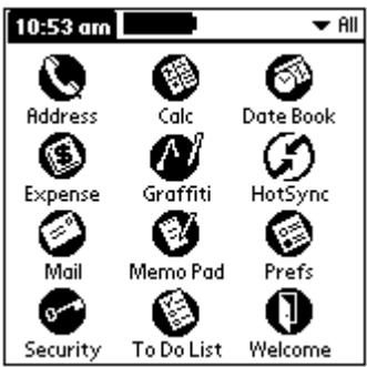 PALM VX - To open an application: - 1