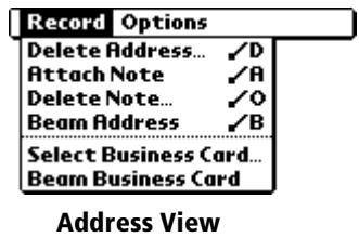 PALM VX - Record menus - 2