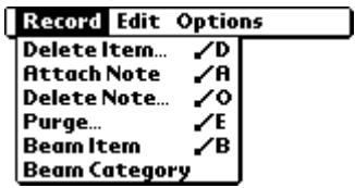 PALM VX - Record menu - 1
