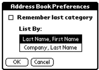 PALM VX - Preferences - 1