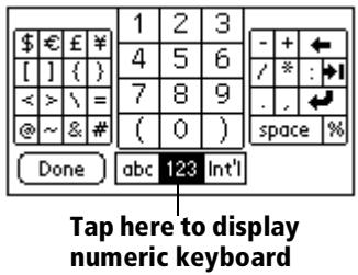PALM VX - Onscreen keyboard - 3