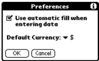 PALM VX - Preferences - 1