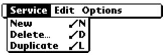 PALM VX - Service menu - 1