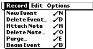 PALM VX - Record menu - 1
