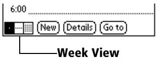 PALM VX - To display the Week View: - 1