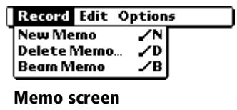 PALM VX - Record menus - 2