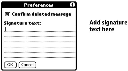 PALM VX - To create a signature: - 1