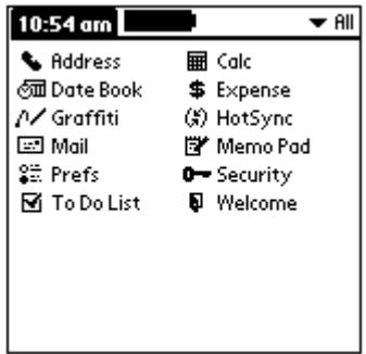 PALM VX - To change the Applications Launcher display: - 1