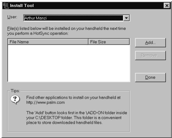 PALM VX - Click Install. - 1