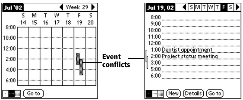 PALM VX - Spotting event conflicts - 1