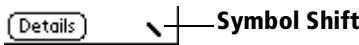PALM VX - Writing symbols and extended characters - 1