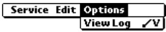 PALM VX - Options menu - 1