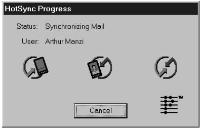 PALM VX - To perform a local HotSync operation: - 3
