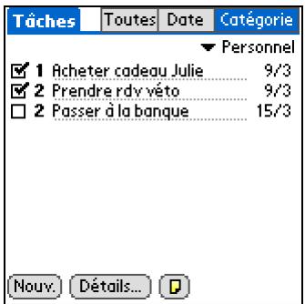 PALM Z22 - Marquage d'une tâche comme terminée - 3