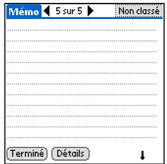 PALM Z22 - Création d'un mémo - 4