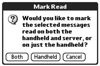 PALM TUNGSTEN 2 VERSAMAIL 2.5 - Tap Mark Read or tap Mark Unread. - 3