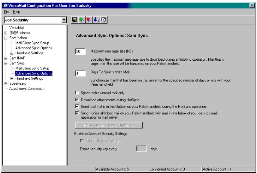 PALM TUNGSTEN 2 VERSAMAIL 2.5 - Mail Client Action - 1