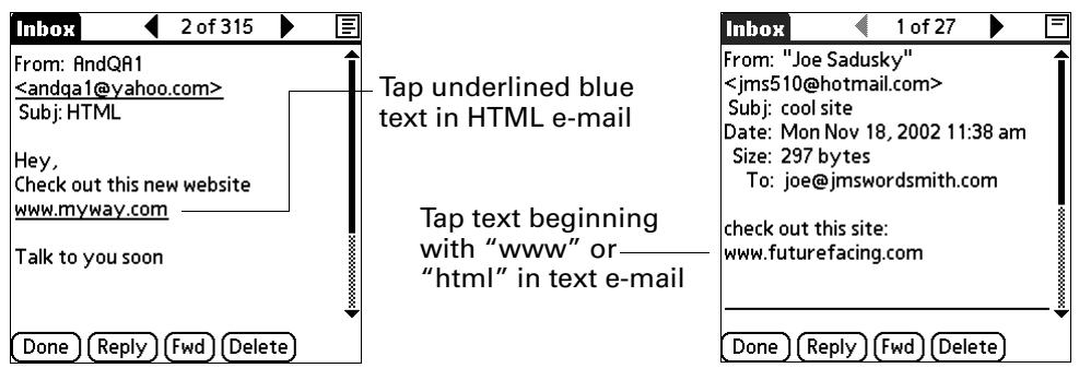 PALM TUNGSTEN 2 VERSAMAIL 2.5 - Plain text - 1