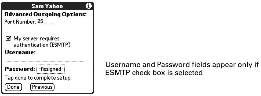 PALM TUNGSTEN 2 VERSAMAIL 2.5 - Authentication - 1