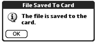 PALM TUNGSTEN 2 VERSAMAIL 2.5 - To save an attachment to an expansion card: - 2