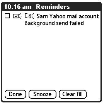 PALM TUNGSTEN 2 VERSAMAIL 2.5 - Send retry notifications - 1