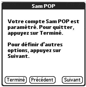 PALM TUNGSTEN C - Pour saisir les paramètres des serveurs de messagerie : - 2