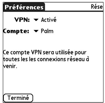 PALM TUNGSTEN C - Pour configurer votre compte VPN : - 7