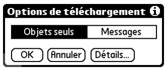PALM TUNGSTEN C - Pour recevoir des messages : - 1