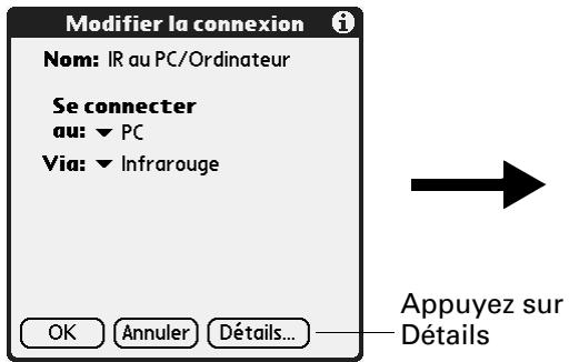 PALM TUNGSTEN C - Pour modifier la connexion IR au pc/ordinateur de poche : - 2