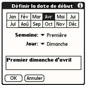PALM TUNGSTEN C - Pour paramétrer l'heure d'étà: - 1