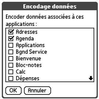 PALM TUNGSTEN C - Pour coder vos données lorsque l'ordinateur de poche se trouve verrouillé : - 2