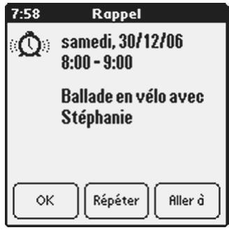 PALM TUNGSTEN C - Pour définir une alarme pour un événement : - 2
