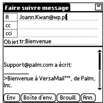 PALM TUNGSTEN C - Pour transmettre les messages : - 2