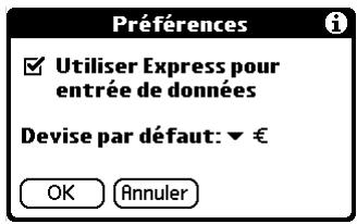 PALM TUNGSTEN C - Préférences - 1