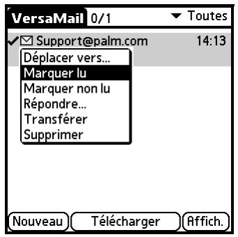 PALM TUNGSTEN C - Pour déplacer un message : - 2