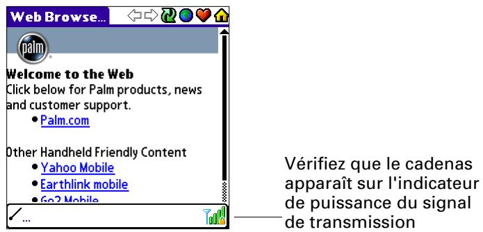 PALM TUNGSTEN C - Pour vous connecter à votre compte VPN : - 2