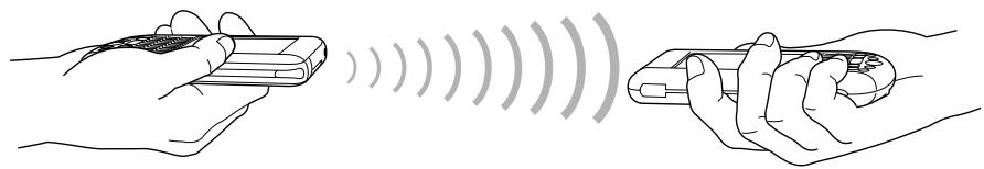 PALM TUNGSTEN C - Pour transmettre par infrarouge un enregistrement, une carte de visite ou une catégorie d'enregistrements : - 1