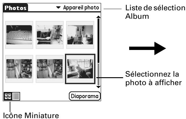 PALM TUNGSTEN C - Pour afficher des photos dans la vue miniature : - 1