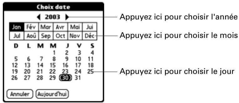 PALM TUNGSTEN C - Pour définir une alarme pour une note : - 1