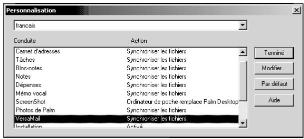 PALM TUNGSTEN C - Synchronisation d'un compte - 1