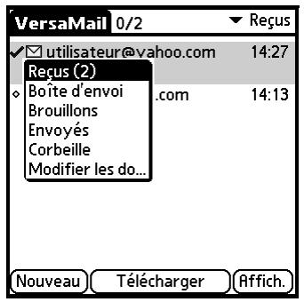 PALM TUNGSTEN C - Pour déplacer un message : - 3