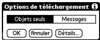 PALM TUNGSTEN C - Sélection d'un autre service pour un compte de messagerie donné - 2