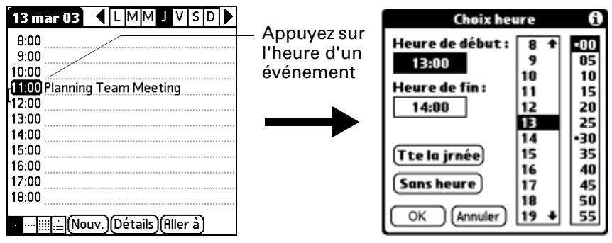 PALM TUNGSTEN C - Pour planifier un événement à la date du jour : - 2